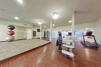 Fitness center at Princeton Court Apartments, Dallas, TX, 75231